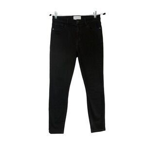 Current Elliott Womens Black Stilletto Skinny Jeans Gothcore Size 28‎